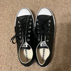 Platform leather Converse All-Stars